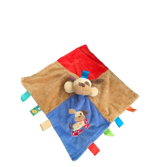 Mary Meyer Blanket Throw Dog 2011 Plush Stuffed Animal Toy Purple Green 11.5 in - Picture 1 of 4